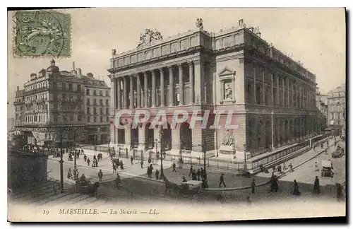 Cartes postales Marseille La Bourse