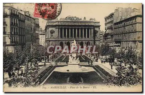 Cartes postales Marseille Place de la Bourse