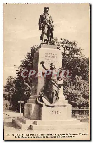 Cartes postales Metz Le Poilu a l'Esplanade