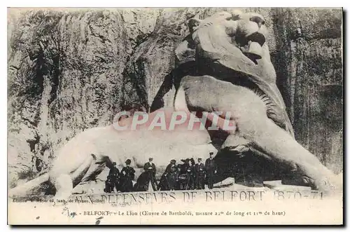 Cartes postales Belfort Le Lion