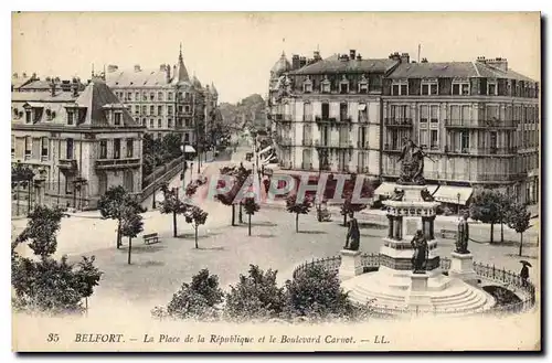 Cartes postales Belfort La Place de la Republique