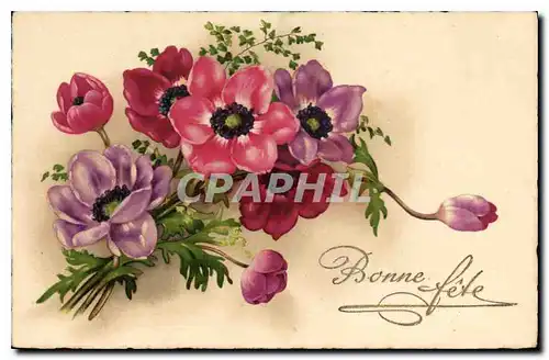 Cartes postales Bonne fete Fleurs