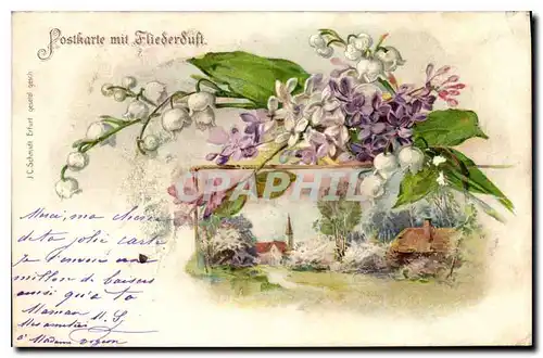 Cartes postales Fantaisie Fleurs