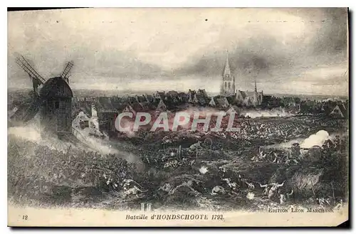 Cartes postales Bataille d'Hondschoote 1793 Militaria