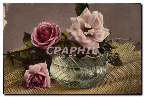 Cartes postales Fantaisie Fleurs