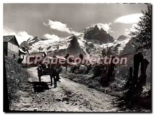 Cartes postales En Dauphine La Grave en Oisans Au Chazelet face a la Meije