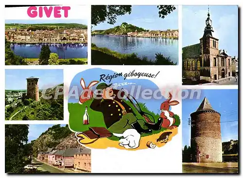 Cartes postales Givet  Ardennes Vue generale Quai des Fours