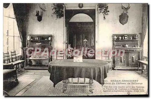 Cartes postales Sedan Donchery Interieur du Chateau de Bellevue