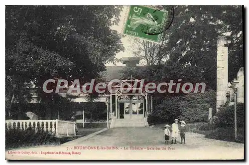 Cartes postales BOURBONNE Les Bains Le Theatre Galeries Du Parc