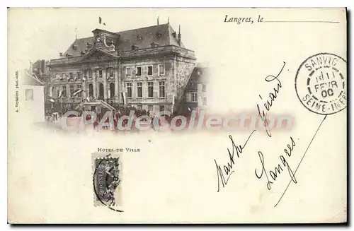 Cartes postales Langres H�tel de ville