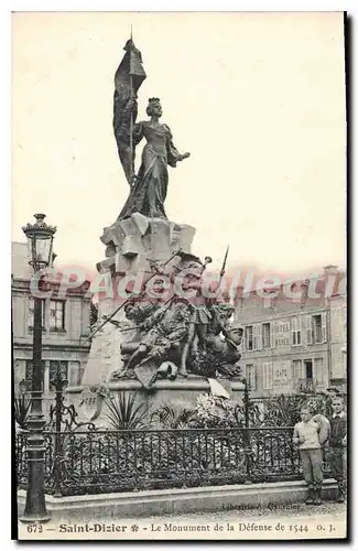 Cartes postales Saint Dizier Le Monument De la Defense De 1544