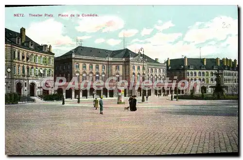 Cartes postales Metz Theater Platz Place De La Comedie