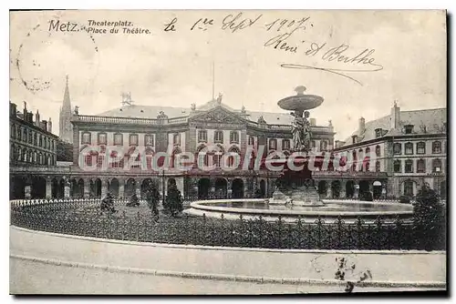 Cartes postales Metz Place Du Theatre