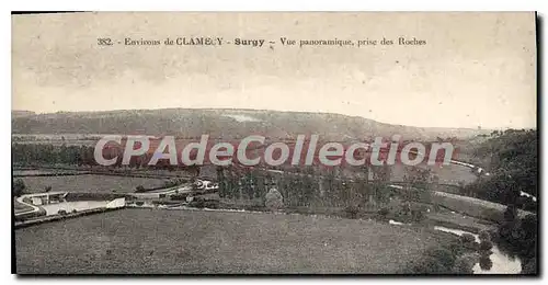 Cartes postales Clamecy Surgy Vue Panoramique Prise Des Roches