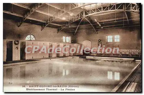 Cartes postales Saint Honore Les Bains Etablissement Thermal La Piscine