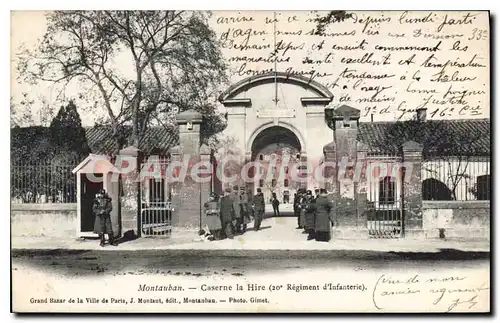 Cartes postales Montauban Caserne La Hire 20�me r�giment infanterie