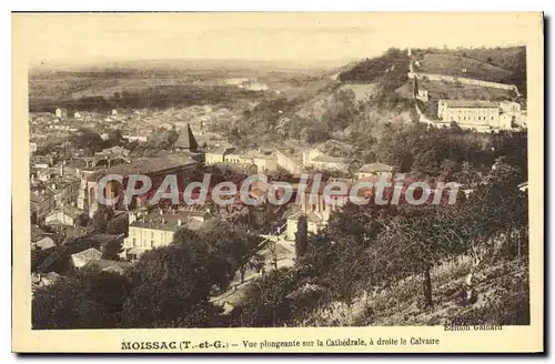 Cartes postales Moissac Vue Plongeante Sur La Cathedrale