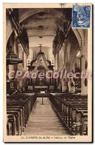 Cartes postales St Martin Ile De Re Interieur De I'Eglise