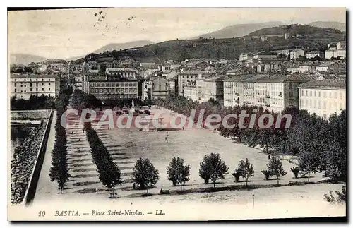 Cartes postales Bastia Place Saint Nicolas