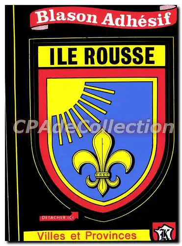 Cartes postales moderne Blason Adhesif Ile Rousse