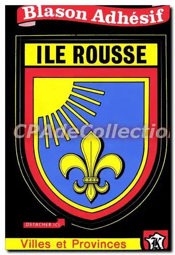 Cartes postales moderne Blason Adhesif Ile Rousse