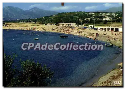 Cartes postales moderne La Plage De Porticcio Au Fond La Residence Du Golfe