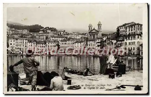 Cartes postales Bastia Le Vieux Port Et I'Eglise St Jean