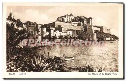 Cartes postales Calvi Les Quais Et La Haute ville