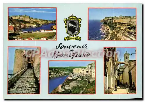 Cartes postales moderne Bonifacio Les Falaises Et La Vieille Ville