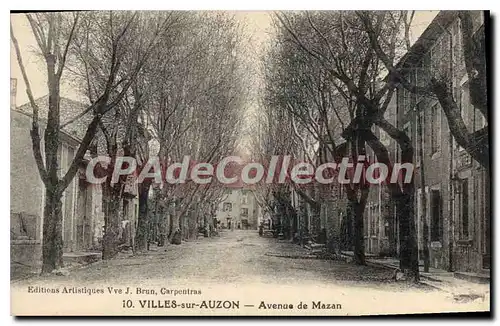 Cartes postales Vaucluse Villes sur Auzon Avenue de Mazan