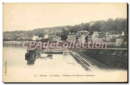 Cartes postales Sevres La Seine Coteaux de Sevres et Bellevue