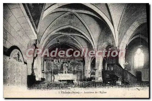 Cartes postales Thiais L'interieur de l'Eglise