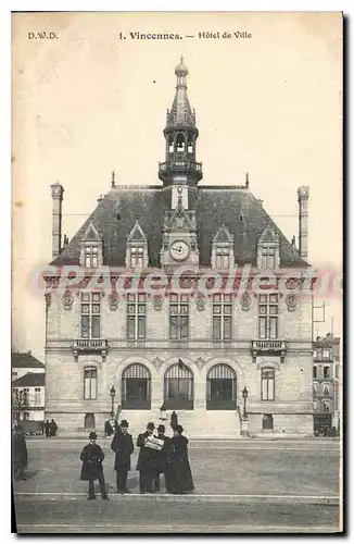 Cartes postales Vincennes Hotel de Ville