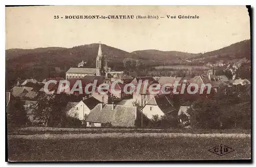 Cartes postales Rougemont le chateau Haut Rhin vue generale