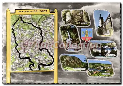 Cartes postales moderne Territoire plan de Belfort  giromagny