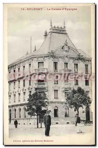 Cartes postales Belfort La Caisse d'Epargne