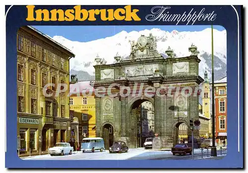 Cartes postales moderne Olympiastadt Innsbruck Tirol Triumphpforte Gegen Die Nordkette