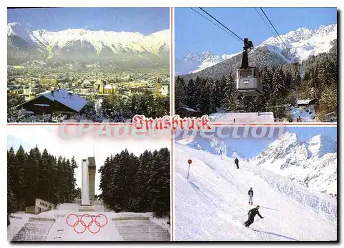 Cartes postales moderne Alpenstadt Innsbruck Mit Nordkette