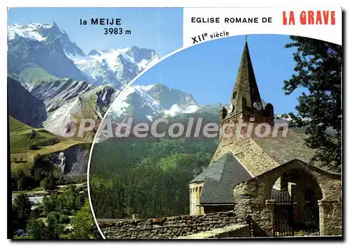 Cartes postales moderne La Grave Haute Alpes et le Massif de la Meije