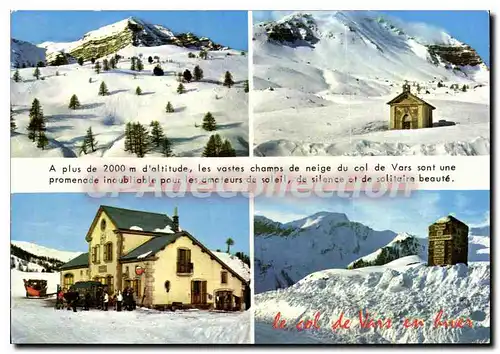 Cartes postales moderne Le Col d Vars Hautes Alpes en biver