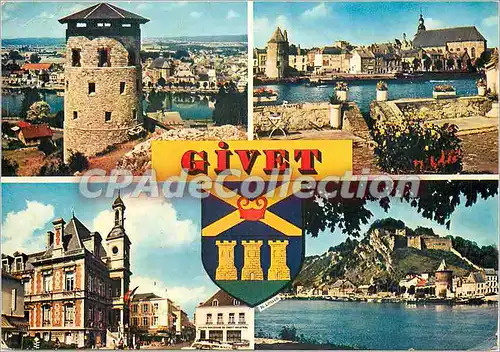 Cartes postales moderne Givet (Ardennes) La Tour Gregoire et Vue panoramique