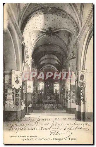 Cartes postales N D de Rochefort Interieur de l'Eglise