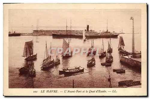 Cartes postales Le Havre l'Avant port et le Quai d'Escale