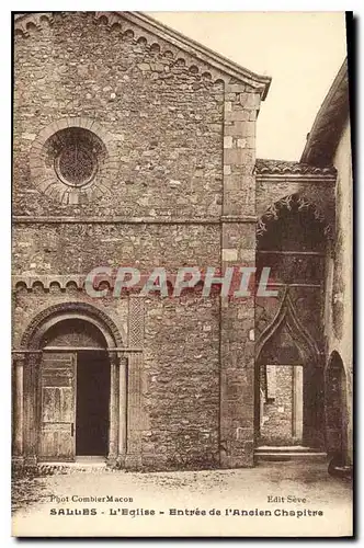 Cartes postales Salles L'Eglise Entree de l'Ancien Chapitra