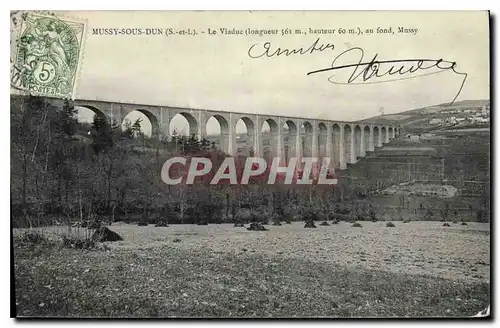 Cartes postales Mussy Sous Duns S et L Le Viaduc