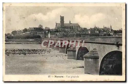 Cartes postales Nevers Vue generale