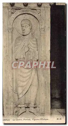 Cartes postales Moissac le Cloitre portail Figure d'Eveque