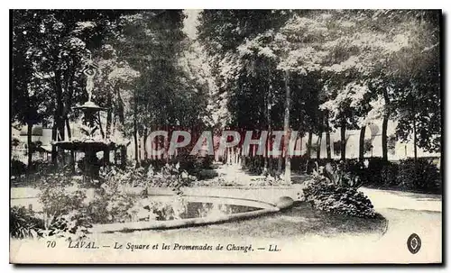 Cartes postales Laval le Square et les Promenades de Change