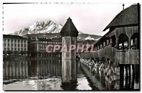 Cartes postales moderne Luzern Kapellbrucke