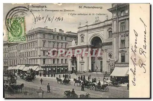 Cartes postales St Petersbourg L'Eglise catholique de St Catherine Russie Russia